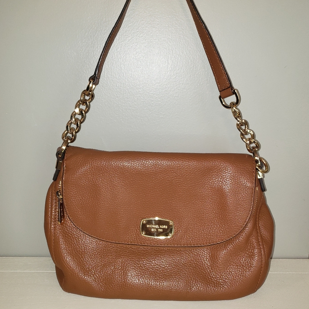 MK camel tan purse